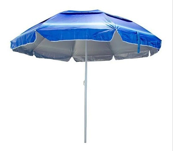 Guarda-Sol Fps Em Alumínio 2,40M Poliéster Grande Azul - Importway