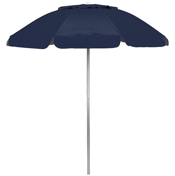 Guarda-Sol Fps 100 Em Alumínio 1,80M Pvc 70% Com Poliéster 30% (Bagum) Grande Azul Escuro - Mor