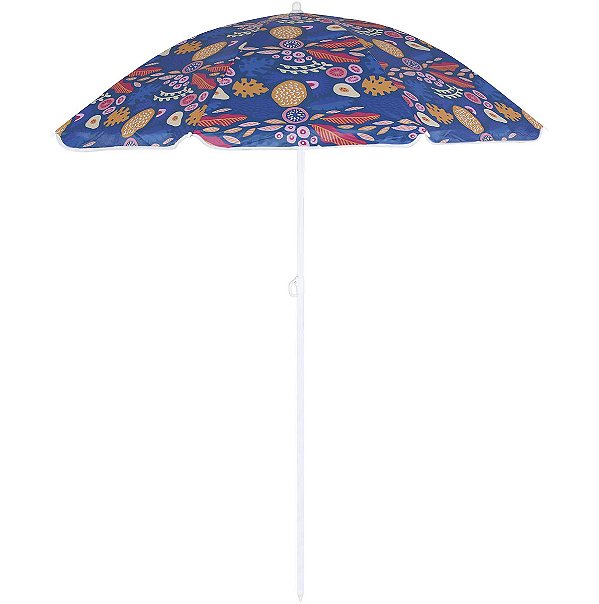 Guarda-Sol Fps 70 Em Aço Pintado 1,80M Poliéster Com Silvercoating Grande Trendy Roxo - Mor