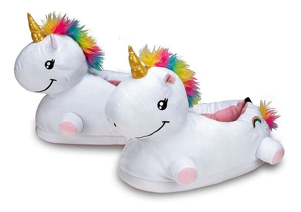 Pantufa 3D Unicórnio - Importway