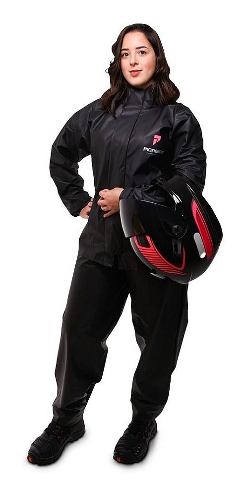 Capa De Chuva Modelo Combate Com Gola - Pioneira