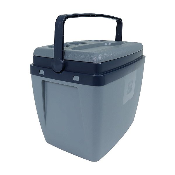 Caixa Térmica 34L Cinza C/ Azul - Bel