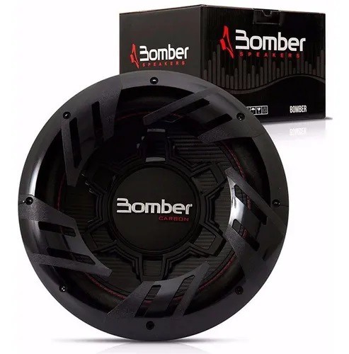Alto Falante Subwoofer Carbon Bomber 12 Pol 500W 4+4 Ohms Grave Carro - Bomber