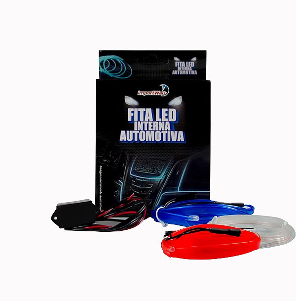 Kit Fita Led Azul + Branco + Vermelho 1M - Importway