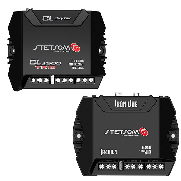 Kit Módulos Amplificador 2X Cl 1500 400 + 2X Ir400.4 400 - Stetsom
