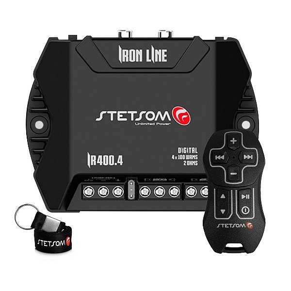Kit Circuito Amplificador Full Brd Ir400.4 4C_2Ohms + Controle Universaç Sx - Stetsom