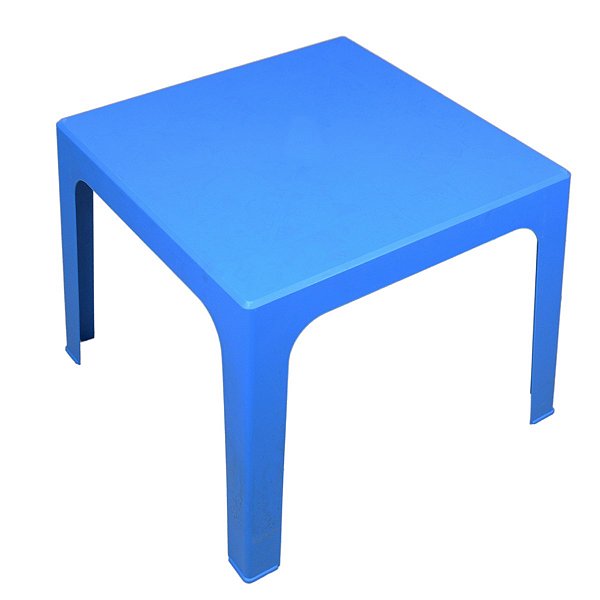 Mesinha Infantil Para Atividades Menino E Menina Resistente Com Proteção Uv Em Polipropileno Azul - Mor