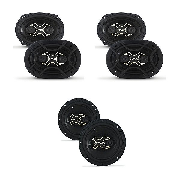 Alto-Falante B4X69G + B3X60 Gold Cest - Bravox