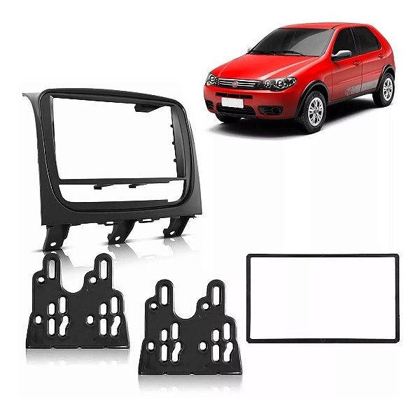 Moldura P/ Aparelho De Som/Dvd 2Din Grafite Palioweek./Adv./Att./Trek 12/ Strada Adv./Trek./Work. 12/. Siena El 12 Ap700 - Expex