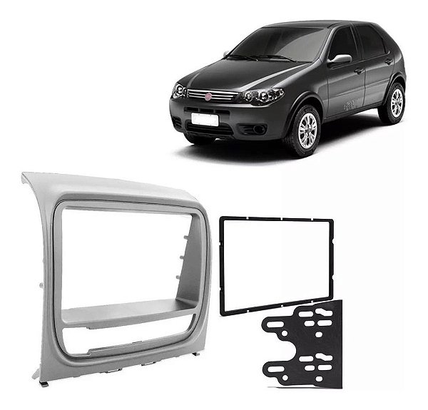 Moldura P/ Aparelho De Som/Dvd 2Din - Prata Palioweek./Adv./Att./Trek 12/ Strada Adv./Trek./Work. 12/. Siena El 12 Ap701 - Expex
