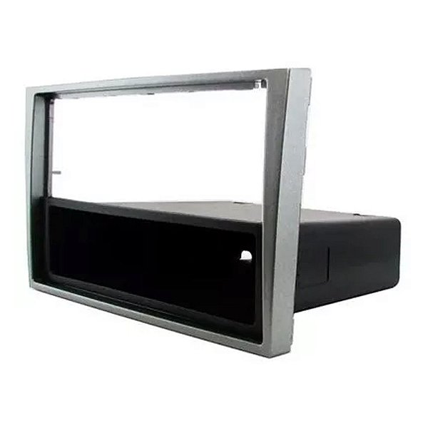 Moldura P/ Aparelho De Som/Dvd 1Din Prata Corsa 02/10 G2 - Montana 03/10 - Meriva 03/12 - Vectra 05/11 Ap709 - Expex