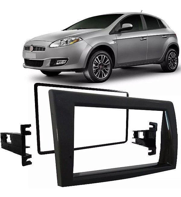 Moldura P/ Aparelho De Som/Dvd 2Din Grafite (Alto Brilho) Bravo 12/... Ap779 - Expex