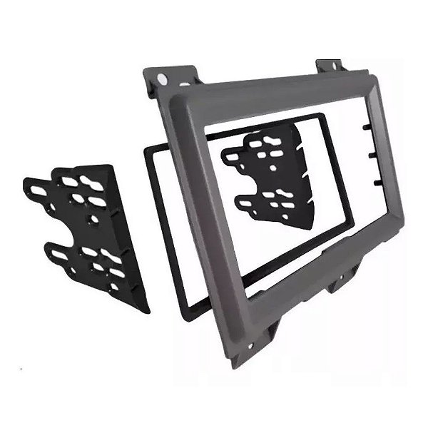 Moldura P/ Aparelho De Som/Dvd 2Din Cinza S10/Blazer 95/00 Ap787 - Expex