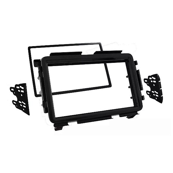 Moldura P/ Aparelho De Som/Dvd 2Din - Black Piano Ap851 - Expex