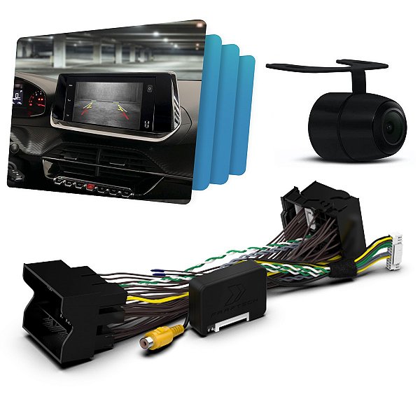 Kit Interface De Câmera Ft-Rc-Pc Peugeot Citroen + Câmera De Ré - Faaftech