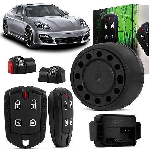 Alarme De Carro Cyber Ex360 Universal Funções Pânico Bloqueio Progressivo - Positron