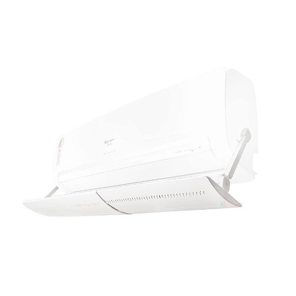 Defletor Para Ar Condicionado Nacional 60X110Cm Em Nylon Branco Diversos Modelos Ar Condicionado Split Universal Com Regulagem - Casa Attract