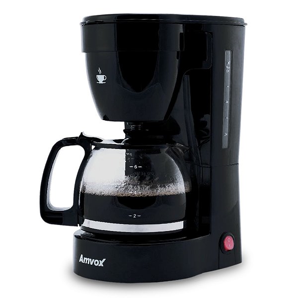 Cafeteira Elétrica 14 Xícaras Café Amvox Nova Com Colher Dosadora Acf 227 New Preta 110V - Amvox