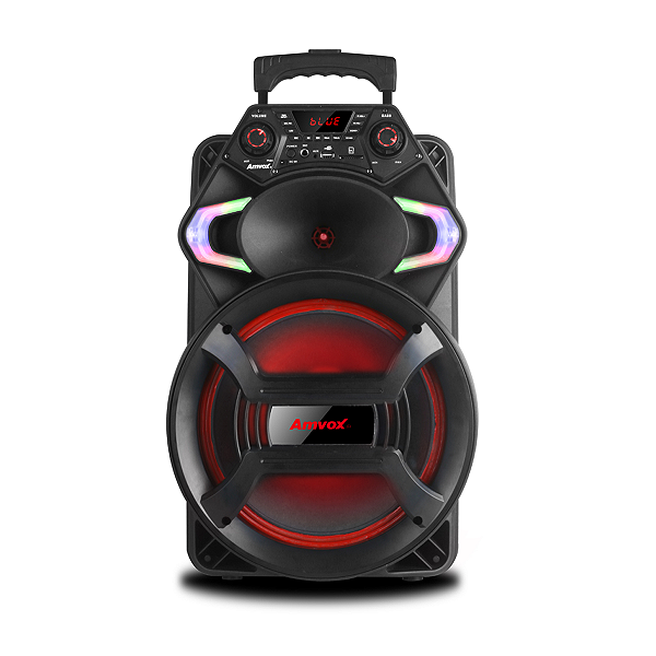 Caixa de Som Amplificada Aca 550 Strondo 12 Polegadas 550W Bluetooth e Show Led - Amvox