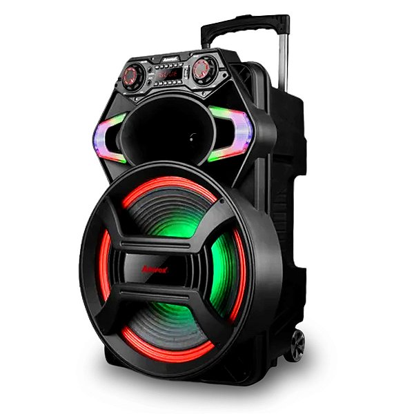 Caixa Amplificada Aca 800 Gladiador 800W 15” 2 Tweeter Fm Bluetooth Usb Tf Card Show Led - Amvox