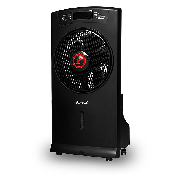 Climatizador Umidificador De Ar Portátil Frio 3 Litros 4 Velocidades 90W Amvox Acl 003 Preto 220V - Amvox