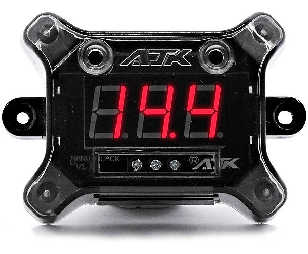 Voltímetro Nano Black Com Display Vermelho - Ajk