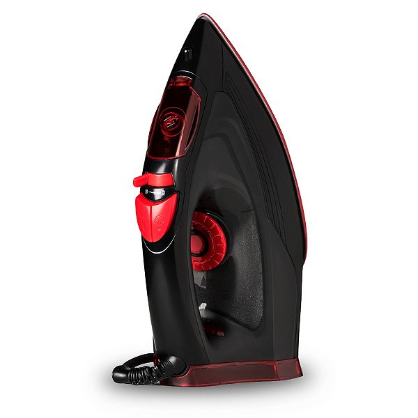 Ferro De Passar Roupa A Vapor E A Seco Base Antiaderente De Cerâmica Preto Amvox Af 1605 New - Amvox