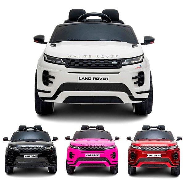 Carrinho Elétrico Land Rover Evoque Infantil 12V Com Controle Remoto Faróis de Led Som Usb Mp3 Carro Diversas Cores BW128 Importway