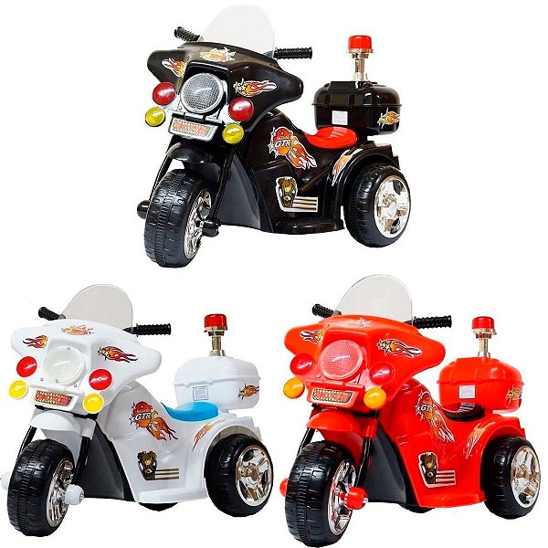 Mini Moto Elétrica Policial Infantil Bw-006 - Importway