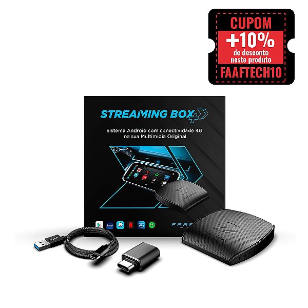 Streaming Box Plus Para Carros Com Sistema Carplay - Faaftech