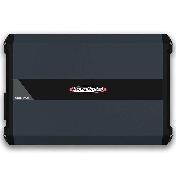 Módulo Amplificador Digital Soundigital Sd 8000.1-1 Evo 4.0 8000W Rms 1 Ohm 1 Canal Classe D - Soundigital