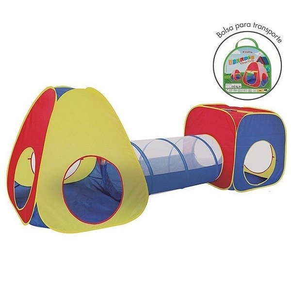 Barraca Infantil 3X1 Com Túnel E Bolsa Para Transporte - Importway