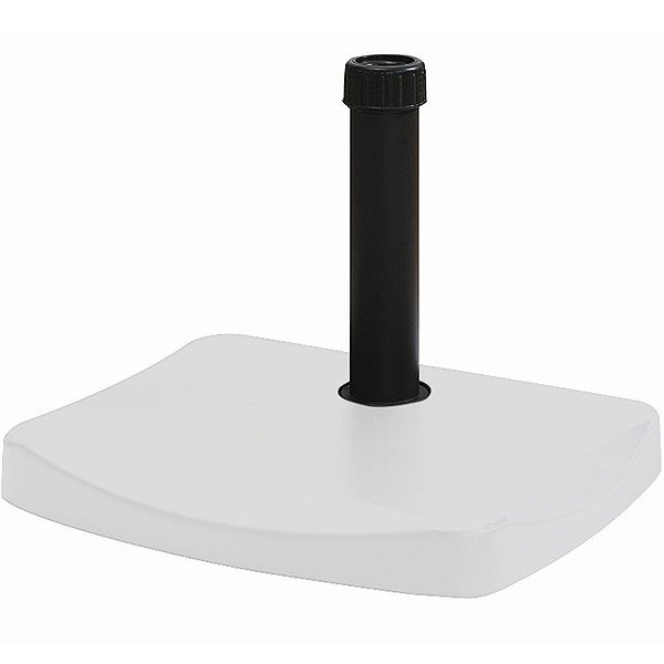 Base Para Ombrelone Meia Lua Em Concreto 22 Kg Branca - Bel