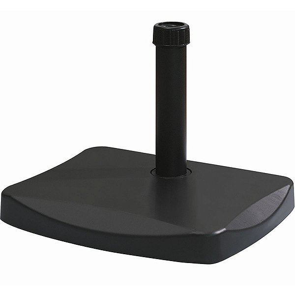 Base Para Ombrelone Meia Lua Em Concreto 22 Kg Preta - Bel