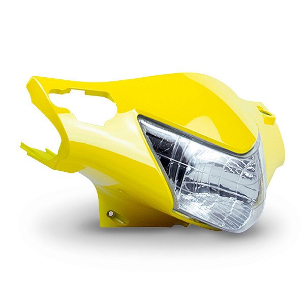Farol Compl C/Caren. C/Freio A Disco Compat. Biz 125 + 2007 - Amarelo - N Orig.
