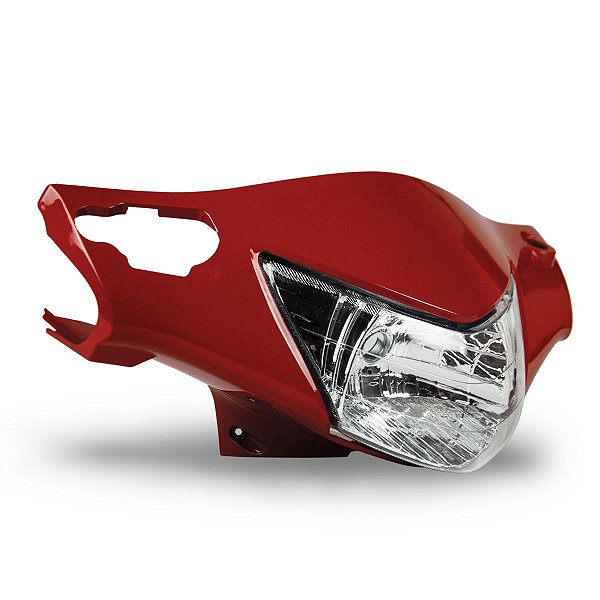 Farol Compl C/Caren. C/Freio A Disco Compat. Biz 125 + 2008/09 Vermelho - N.Orig
