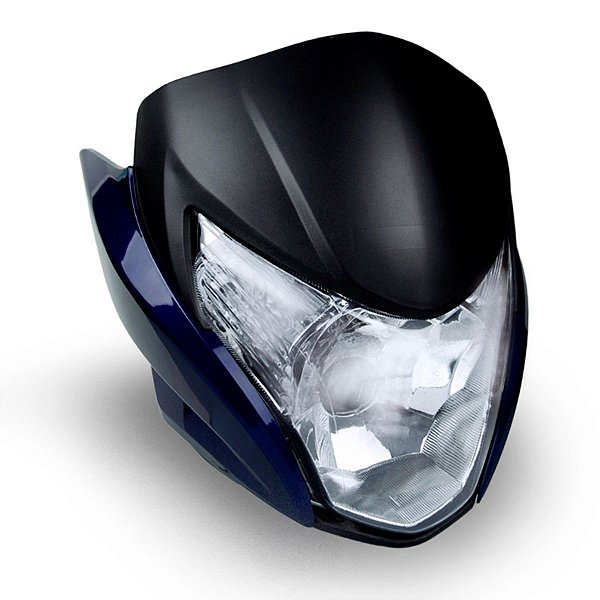 Farol Compl. C/ Car. E Laterais Titan 150 Ex 2012 Azul Met. - Nao Orig.