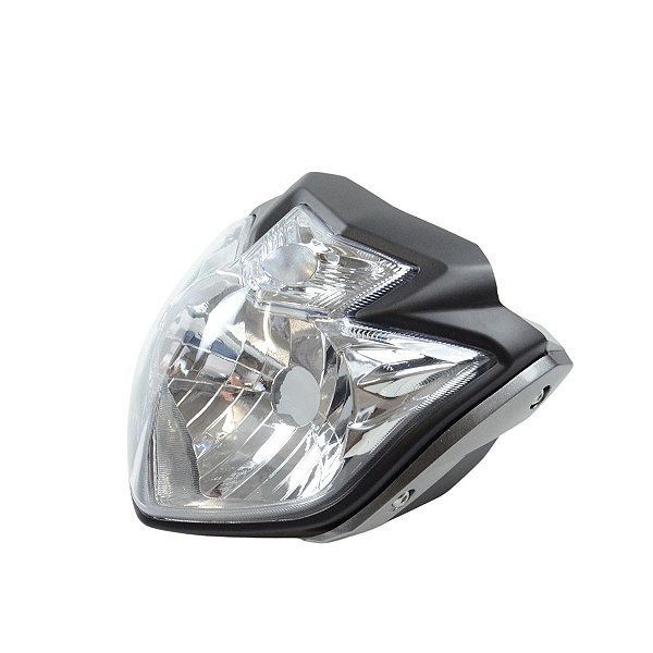Farol Compl. C/Caren. E Laterais Compat.Fazer 250 2012 A 2013 Prata - Nao Orig.