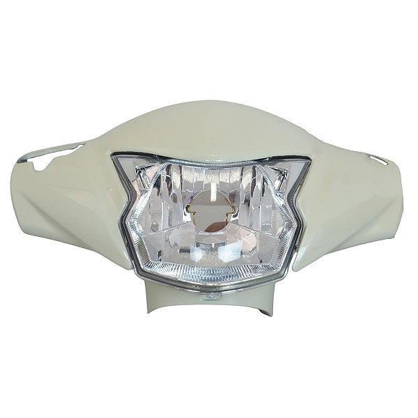 Farol Compl.C/Caren.C/Freio A Disco Biz 125 2018 A 2020 Creme Perol.-Nao Orig.