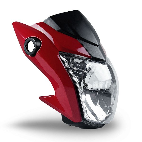 Farol Compl.C/Caren.E Laterais Titan 160 Ex 2016 A 2018 Verm.Perol.- Nao Orig.