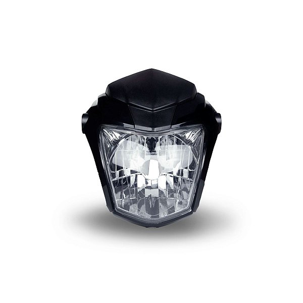 Farol Compl.C/Caren.E Laterais Titan 160 Ex 2016 E 2017 - Preto Inj. - Nao Orig.