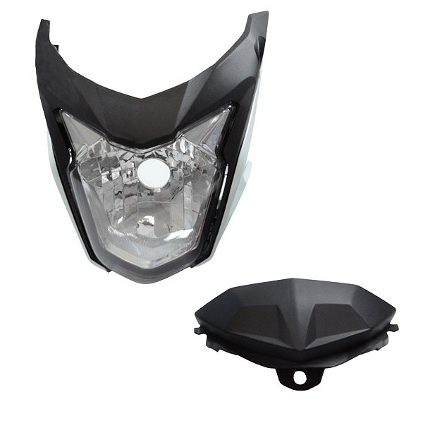 Farol Compl.C/Caren/Laterais/Capa De Painel Cb 250 Twister 16 Bco Per. N. Orig.