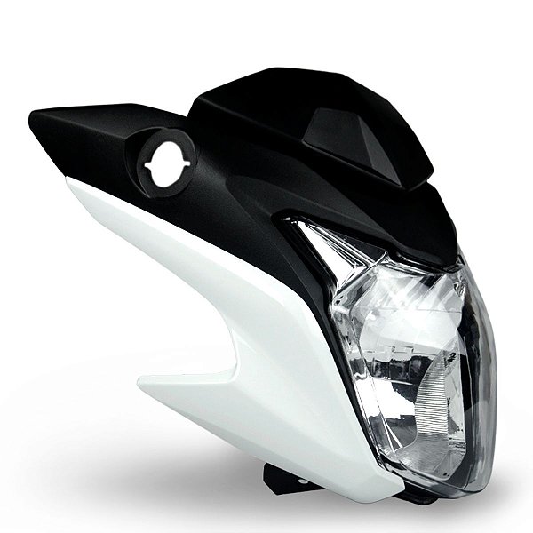 Farol Compl.C/Caren/Laterais/Capa De Painel Cb 250 Twister 17 Branco. N. Orig.