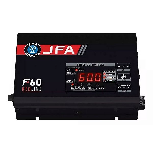 Fonte Carregador De Bateria Jfa 60A - Red Line