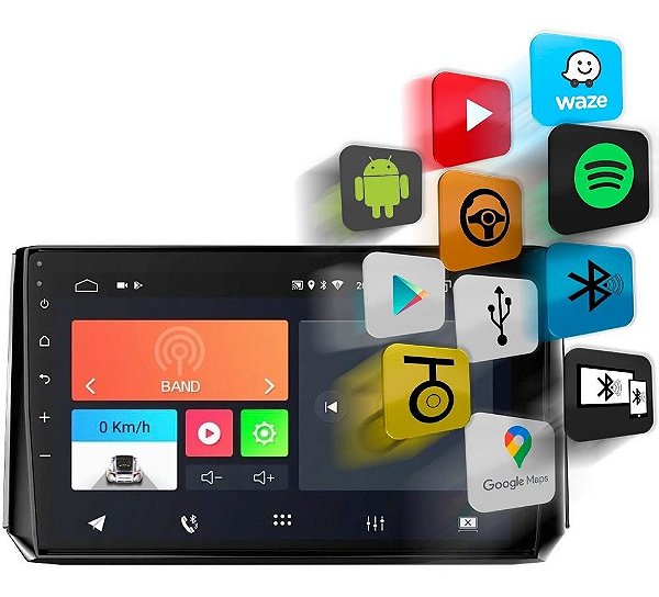 Multimídia Android 10.1 Com Tela 10 Polegadas Corolla Ft-Mm-And10.1 Ty - Faaftech