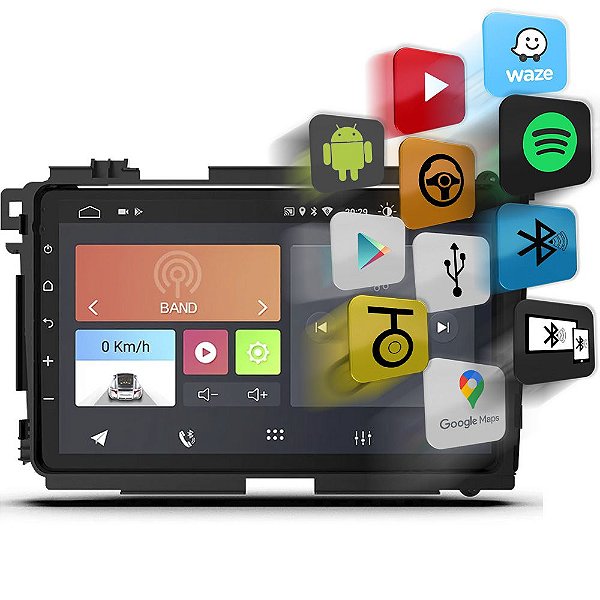 Multimídia Android 10 Com Tela 9 Polegadas Honda Hr-V Ft-Mm-And9 Hnd - Faaftech