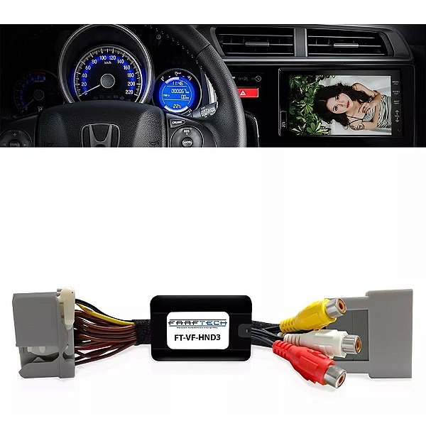 Interface Desbloqueio Tela Em Movimento Honda City Fit WR-V Ft-Vf-Hnd3 - Faaftech