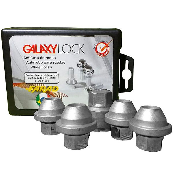 Trava Antifurto De Roda 4+1 Fiat A2C/M Galaxylock - Farad