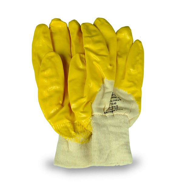 Luva De Segur. Em Fibras Naturais, Revest. Em Latex Na Reg. Palmar/ Luvas Yeling/Flexlinea