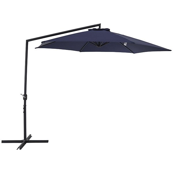Guarda-Sol Ombrelone 3 Metros Cobertura Polyester, Protetor Uv Azul - Belfix